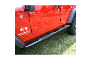 Rugged Ridge 3in Tube Side Steps Black - JK 4dr