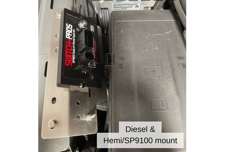 Switch-Pros Mounting Kit for SP9100 Power Module  - JT/JL Diesel/Hemi