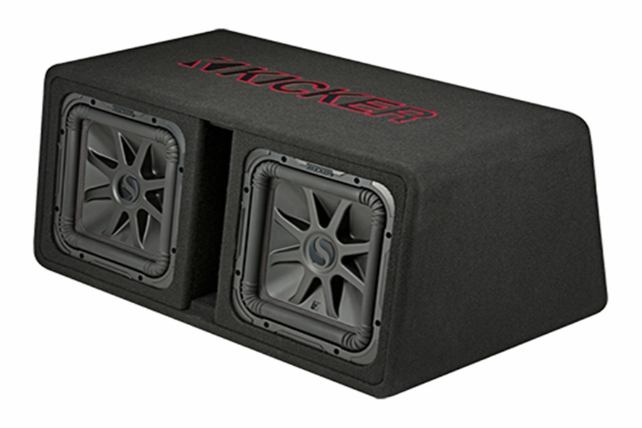 Kicker Dual 12in Solo-Baric L7R 2 Ohm Subwoofer Enclosure  