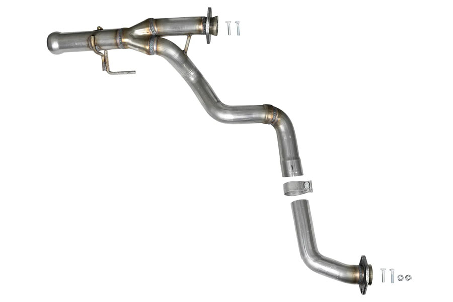 aFe POWER Twisted Steel 2-1/4in Y-Pipe - JT/JL 3.6L
