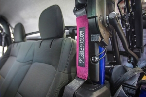 Spiderwebshade SeatBelt Silencers Pink - JL 2Dr