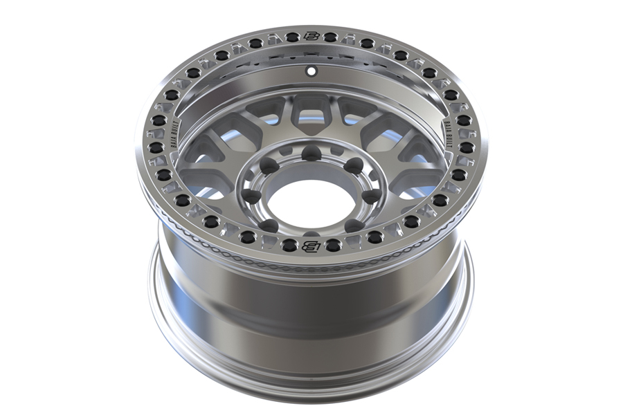 Baja Built Lite Brite OUTLAW Cast Beadlock Wheel, 17x9 8x6.5 -38mm - Machined - JT/JL/JK