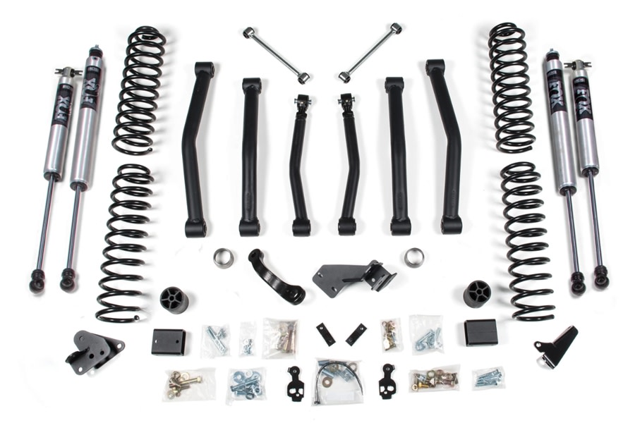 BDS Suspension 4.5in Lift Kit w/ FOX 2.0 Shocks and Fixed Links - JK 2012+ 4Dr Rubicon