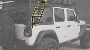 LOD Destroyer Series Roof Rack Side Ladder - Passenger Side - JL/JK