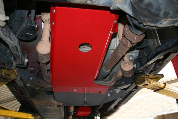 JCR Offroad Engine Skid Plate Black - JK