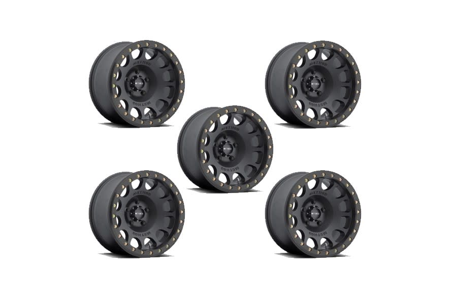 Method Race Wheels 105 Series 5x4.5 Beadlock Wheel Package - TJ