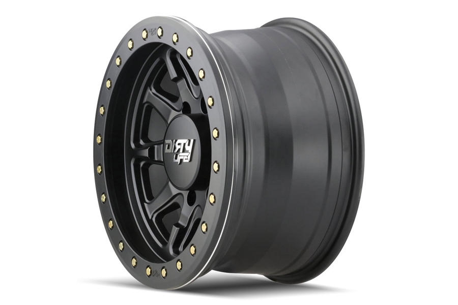 Dirty Life DT-2 9304 Series Beadlock Wheel, 17x9 8x6.5 -12mm - Matte Black