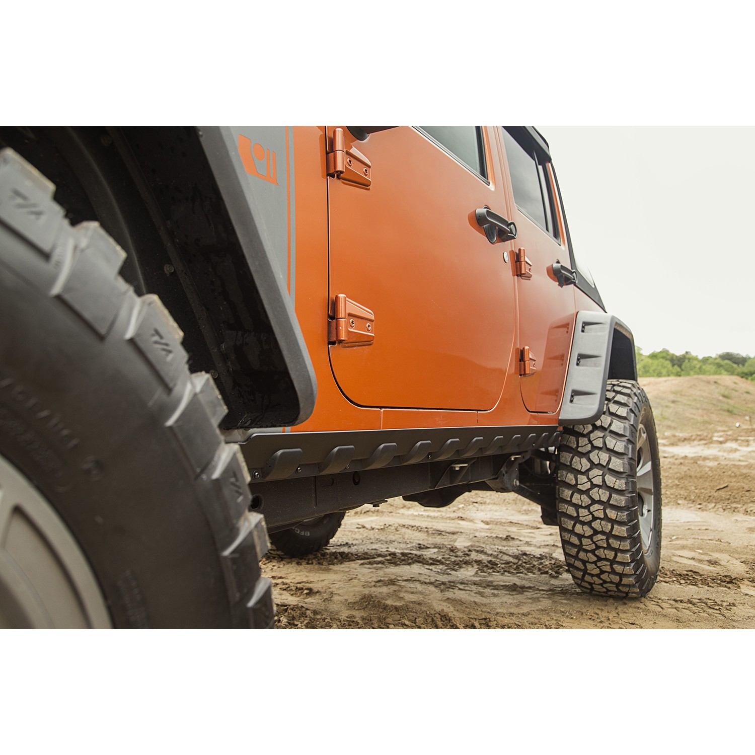 Rugged Ridge Rocker Guard Kit, Body Armor, 4 Door - JK