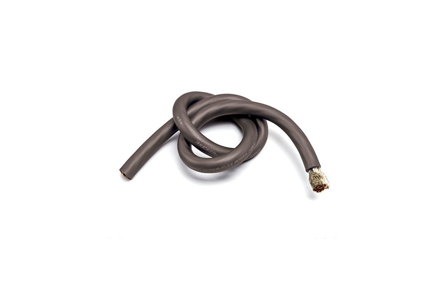 Kicker 100ft 4AWG Power Cable - Gray 