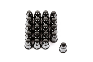 Rugged Ridge 1/2x20 Closed End Lug Nuts, Black 20 pieces  - JK/TJ