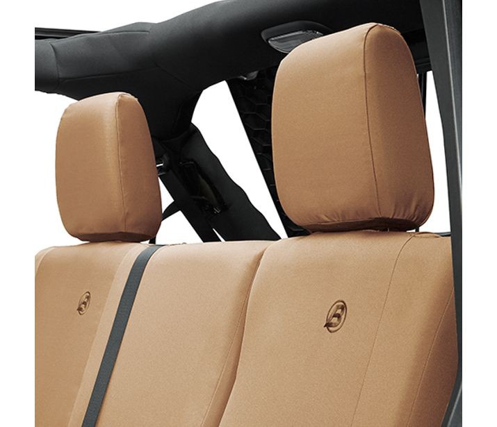 Bestop Rear Seat Cover Tan  - JK 4dr 2007, 2013+