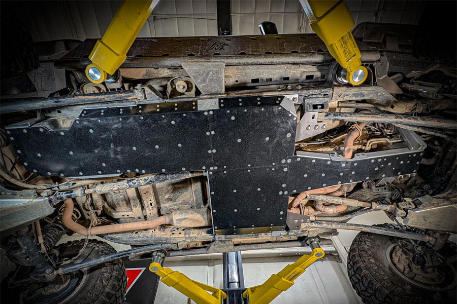 Next Venture Motorsports 7000-Series Aluminum Belly Skid, Non E-Torque - 2018 JL 4DR 3.6L