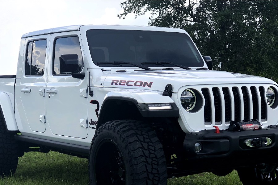 RECON Fender LED Light OLED DRL, Smoked Lens - JL