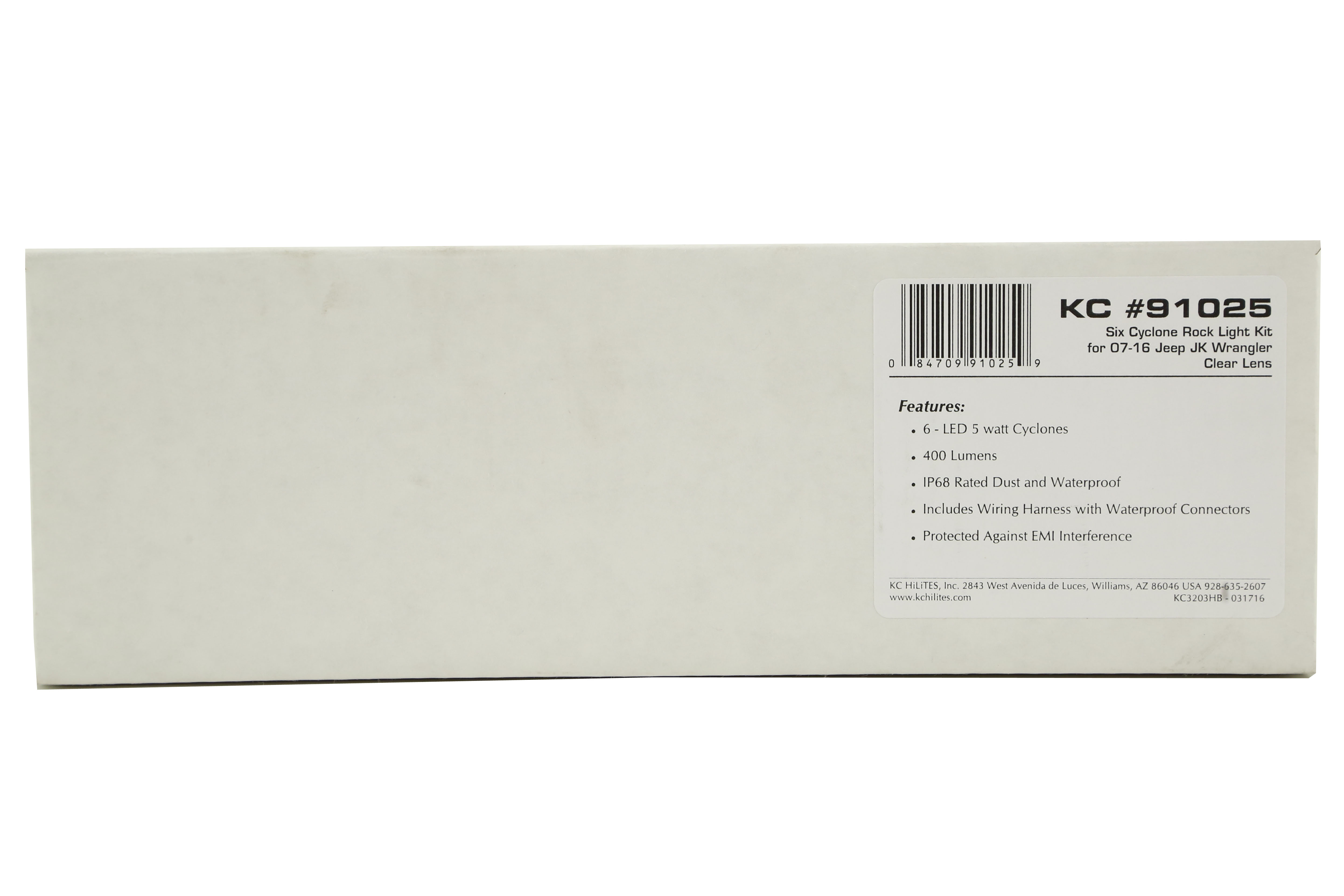 KC Hilites Rock Light Kit, 6 Lights, Clear - JK