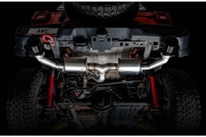 AWE Tread Edition Axleback Dual Exhaust - Diamond Black Tips - JL 3.6L/2.0L
