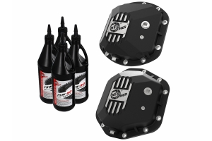 AFE Power Pro Series Dana 30/Dana 44 Differential Covers - Black w/Gear Oil - JK/LJ/TJ Non-Rubicon