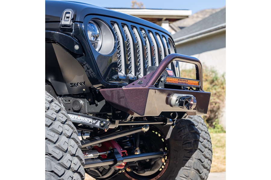 Savvy Offroad Krawler Lite Aluminum Front Bumper w/ Hoop - Bare - JT/JL