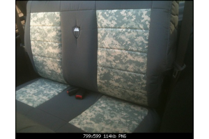 Bartact  Seat Cover Rear Bench 2 Door Coyote/Coyote