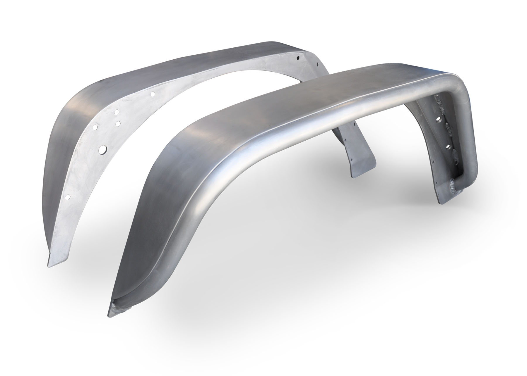 Poison Spyder Extra Wide Rear Crusher Corners Aluminum Bare - JK