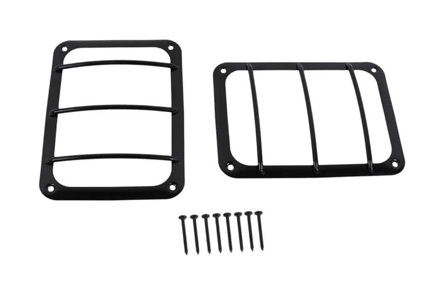 Kentrol Taillight Guard Pair - Black Powder Coat - JK