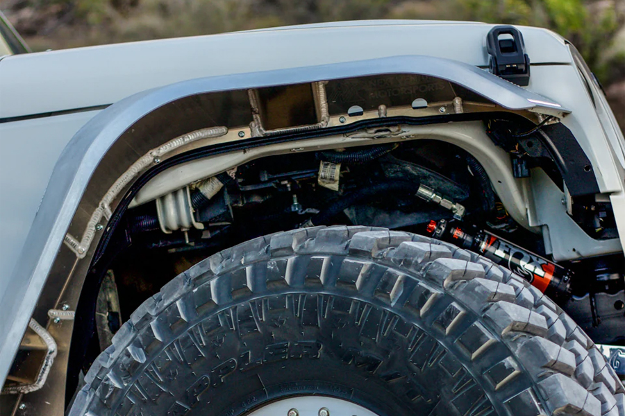 Next Venture Motorsports Aluminum High Line Fender Flares - Front - JK