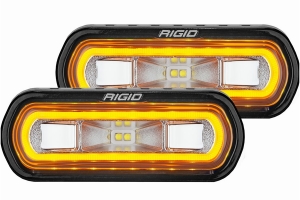 Rigid Industries SR-L Series Off-Road Spreader Lights, Amber Halo - Pair 