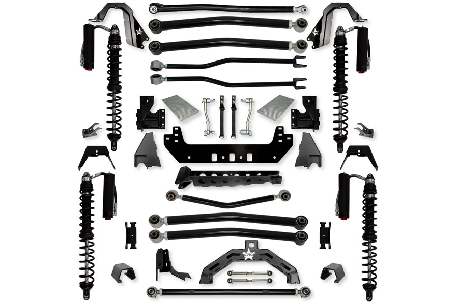 Rock Krawler 3in Adventure-X2 Coilover Long-Arm Suspension System - Trail Runner System Stage 2 ( Part Number: JT30AX2LA-DTRS2)