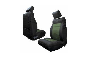 Trek Armor Front Seat Cover - Black/Olive Drab - 2011 - 2012 JK