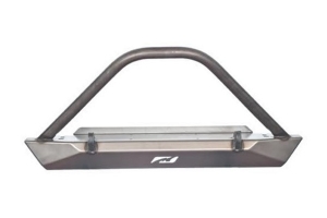 Motobilt Mid-Width Front Bumper w/ Stinger - Bare Steel  - LJ/TJ/YJ