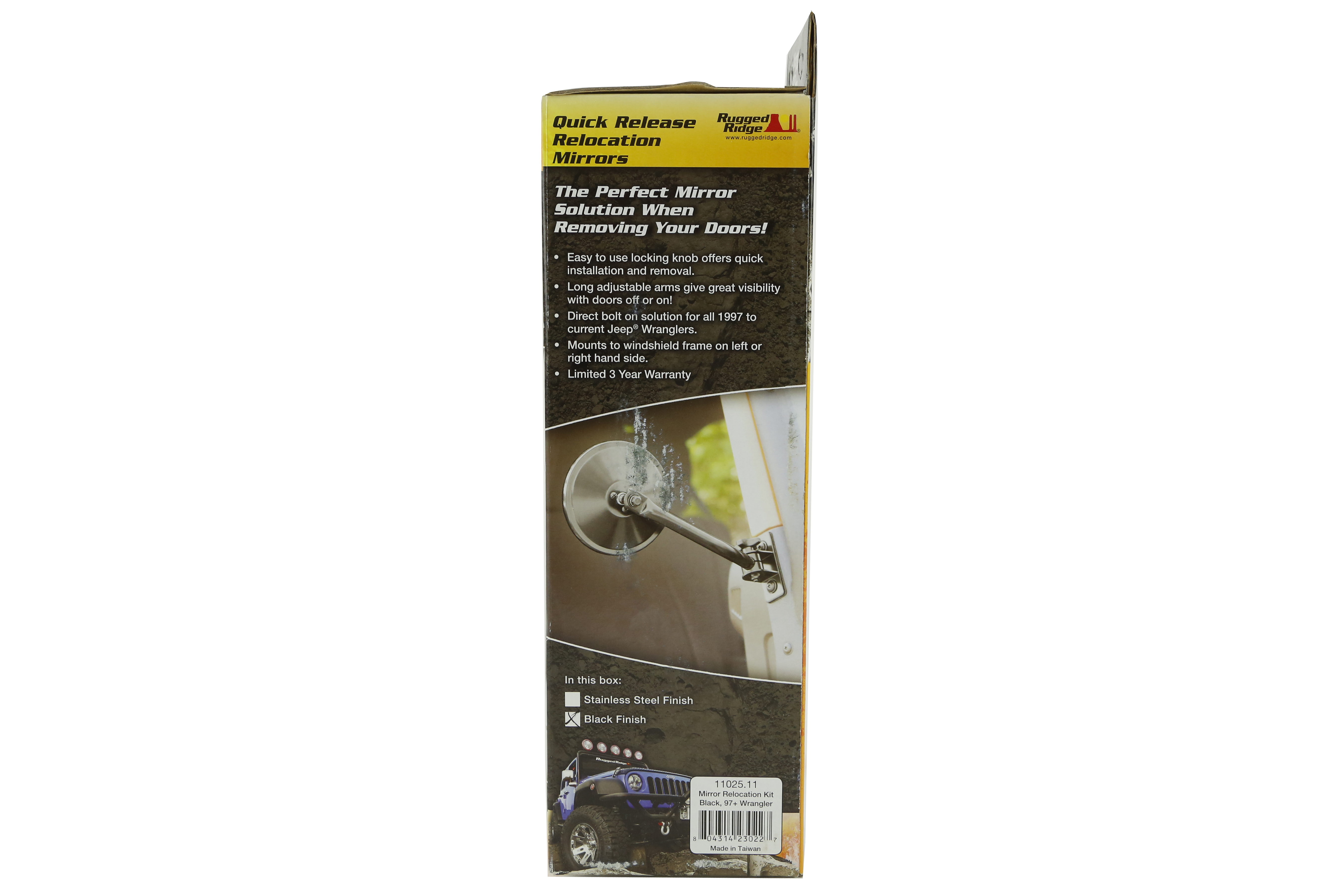 Rugged Ridge Quick Release Mirror Relocation Kit - JK/LJ/TJ