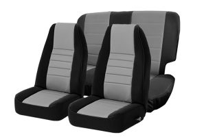 Smittybilt Neoprene Front and Rear Seat Covers Charcoal  - JK 2DR 2007-12