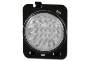 Anzo USA Clear Side Fender Lenses w/Amber LED - JK