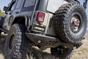 Aries Trail Chaser Rear Bumper Corners  - JK