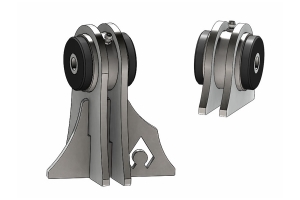 Artec Industries Low-Pro Front Truss UCA Brackets - Daystar Bushings, 7/16in - TJ/LJ/JK