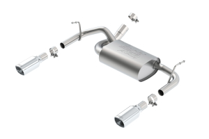 BORLA PERFORMANCE ATAK Axle-Back Section Exhaust Polished Tip  - JK 2012+