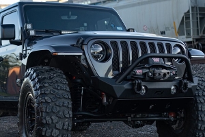 Quake LED Slim Smoked DRL Sport/Sport S Fender Chop Kit - JT/JL