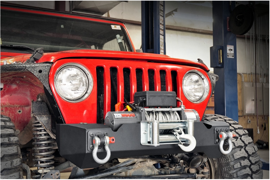Rough Country Front Stubby Winch Bumper - TJ/LJ