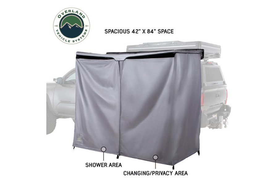 Overland Vehicle Systems HD Nomadic 2 Person Car Side Shower Room Combo