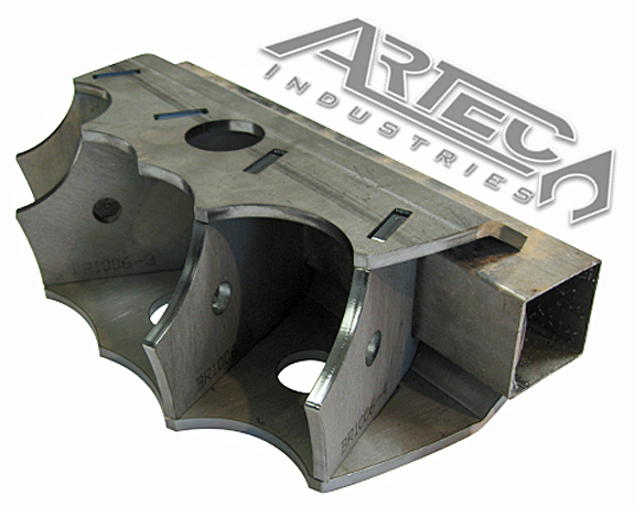 Artec Industries Large 4-link Xmember Bracket - 2in square tube