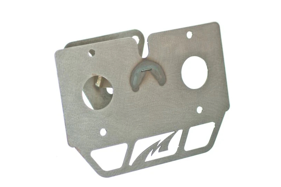 Motobilt Spare Tire Tag Relocation Kit w/ Tag Light - Bare - JK/LJ/TJ/YJ