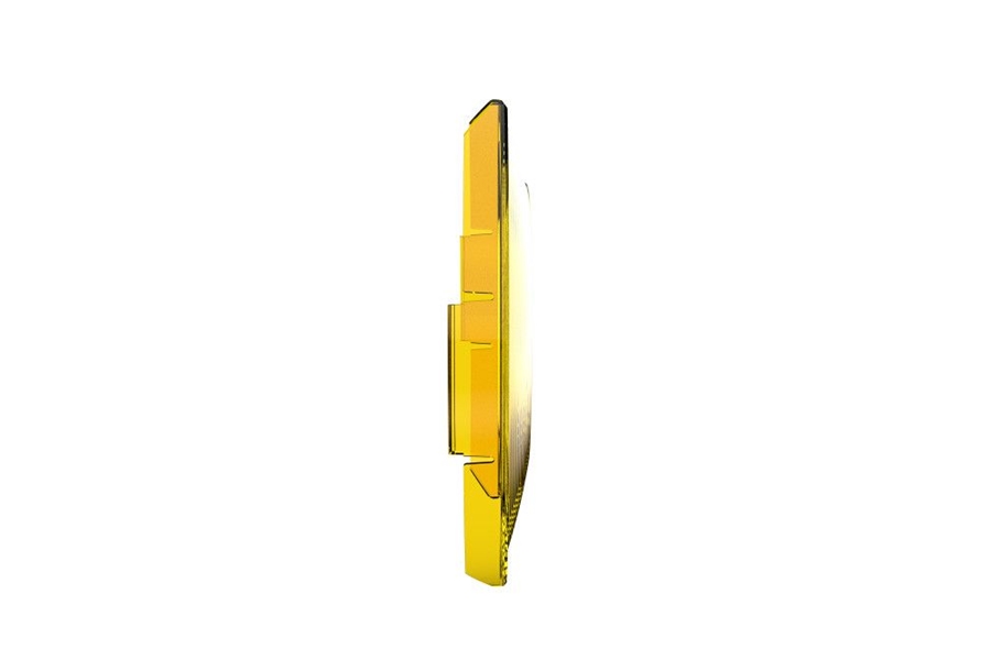 KC HiLiTES SlimLite 8in LED Light Shield, SAE Driving - Yellow
