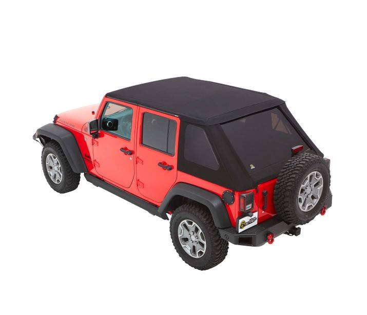 Jeep JK 4dr Bestop Trektop NX Plus Soft Top Twill Black