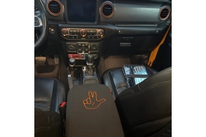 Distinction Applied Embroidered Center Console Armrest – Jeep Life - JT/JL/JK