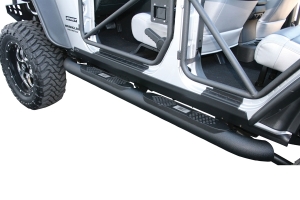 Aries Big Step Round Side Bars  - JK 4 DR