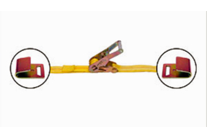 Mac's Ratchet Strap w/ Flat Hooks 2in x 8ft