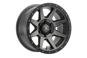 Icon Vehicle Dynamics Rebound Titanium Matte Wheel 17X8.5 5x5 - JT/JL/JK