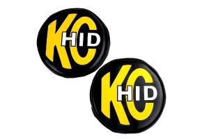 KC Hilites 8in Light Cover, Soft Vinyl - Pair 