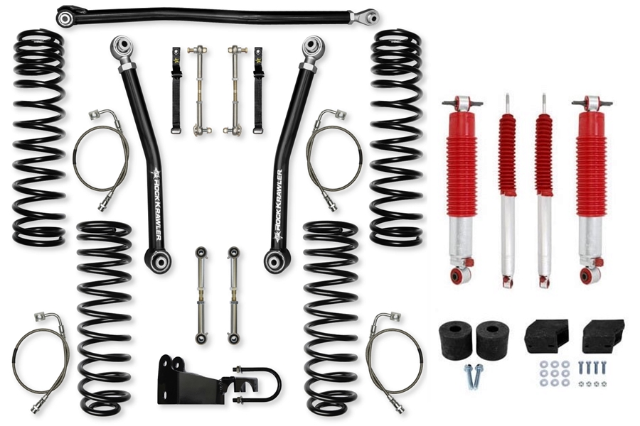 Rock Krawler 2.5in Flex Lift Kit w/ Shocks - JK 4Dr