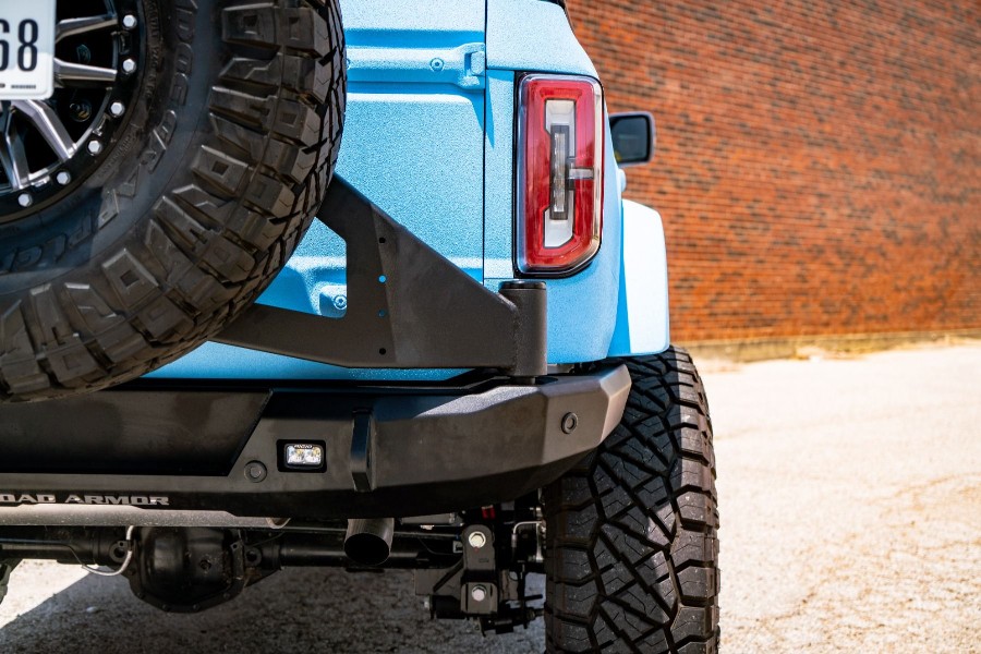 Road Armor Stealth Full Width Rear Bumper, Texture Black Powder Coat - Bronco 2021+