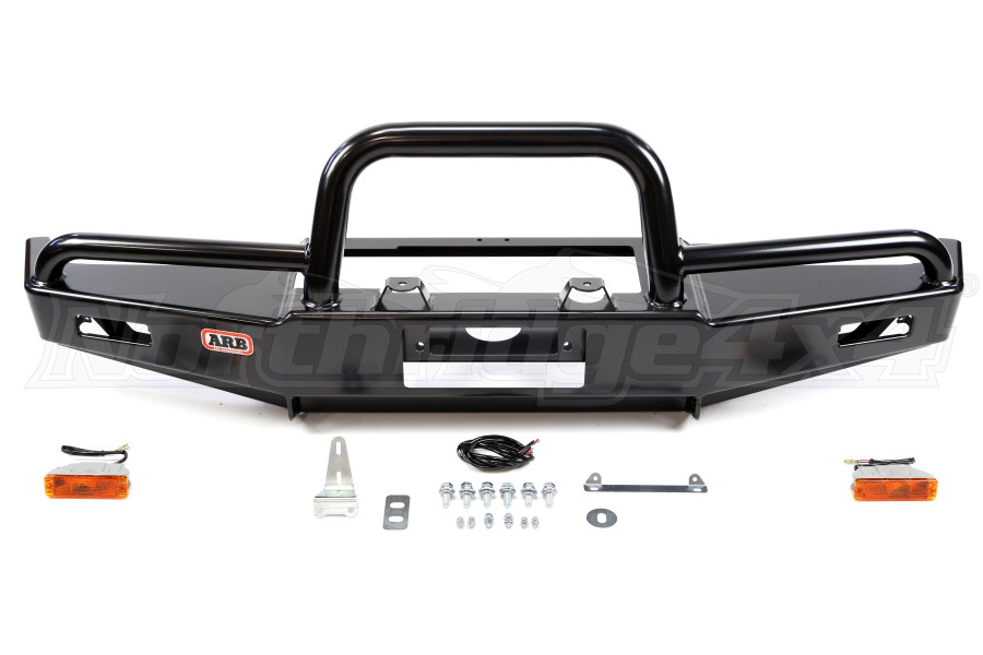 ARB Deluxe Winch Bull Bar Bumper Black - Jeep Rubicon 2004-2006 | 3450070